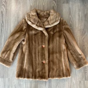 Vintage Dubrowsky & Joseph Faux Fur Jacket, Size M